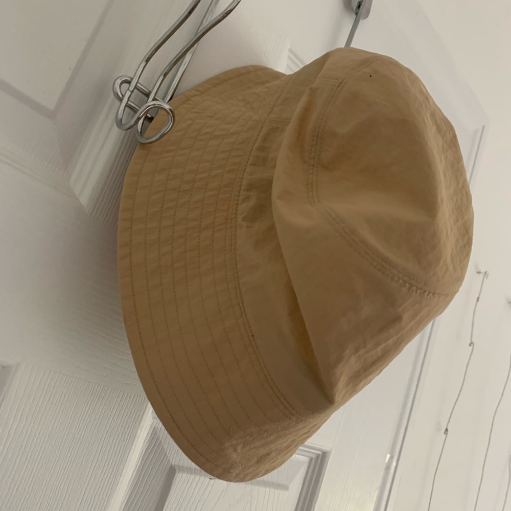 khaki UV protective bucket hat